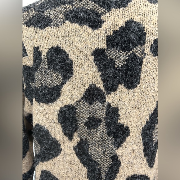 JOSEPH A - Open Cardigan Leopard Print Size M - Picture 6 of 9